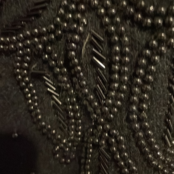 Vintage Amoretti Wool Black Beaded Sweater - Picture 7 of 11